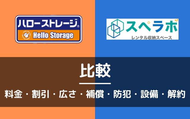 ハローストレージとスペラボを比較