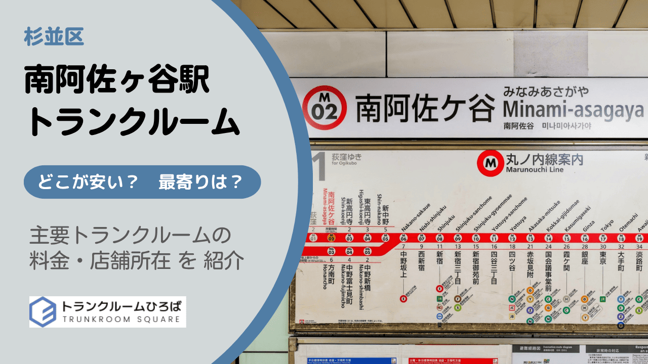 南阿佐ヶ谷駅周辺の安いトランクルーム