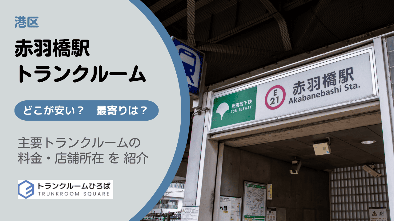 赤羽橋駅周辺の安いトランクルーム